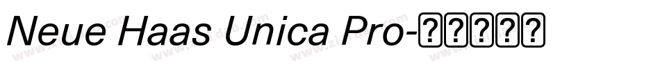 Neue Haas Unica Pro字体转换